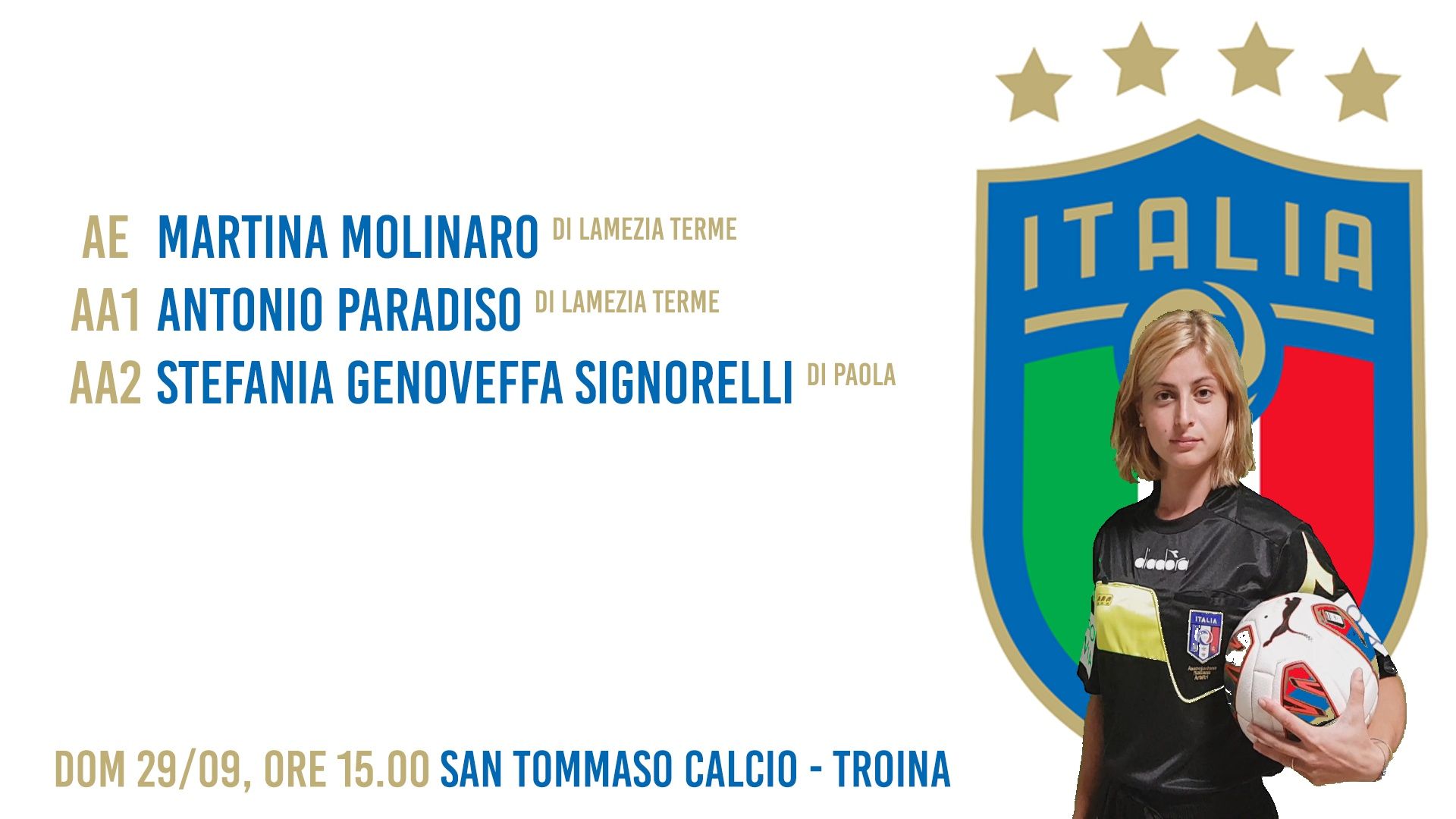 Martina e Antonio in Serie D! - 2 - AIA – Sezione di Lamezia Terme