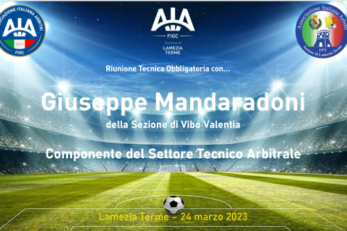 Raduno precampionato, Pujia: “Stagione memorabile. È l'anno del cinquantesimo” - 8 - AIA – Sezione di Lamezia Terme