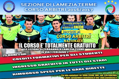 Il mondo arbitrale italiano in Tv... - 22 - AIA – Sezione di Lamezia Terme