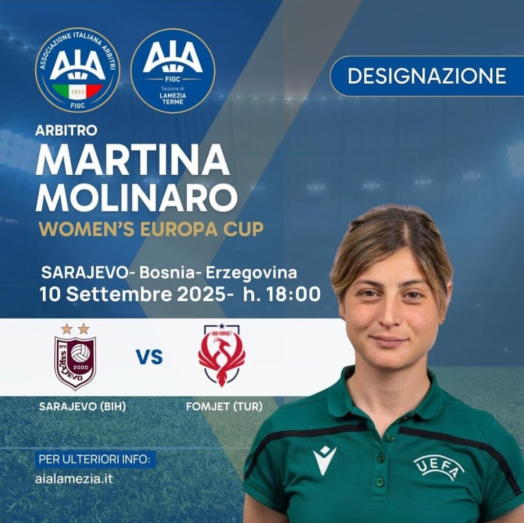MARTINA IN WOMEN’S EUROPA CUP - 4 - AIA – Sezione di Lamezia Terme